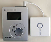 stereo adapter and MP3 player