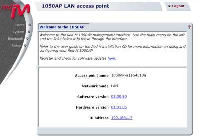 admin screen shot