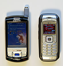 LG VX9800 and Samsung i730