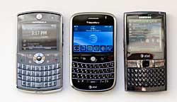 BlackBerry Bold, Samsung Epix and Moto Q9