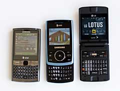 Samsung Propel, Samsung Epix, LG Lotus