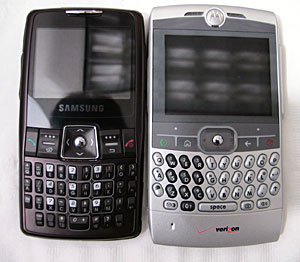 Samsung i320 and Motorola Q