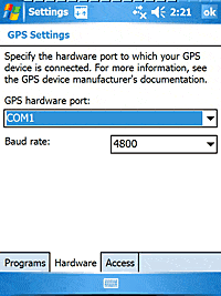 GPS applet