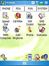 M-desk screen shot