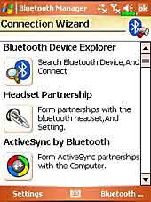 bluetooth manager screen