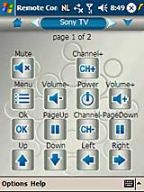 AV remote screen
