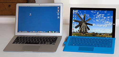 Microsoft Surface Pro 3 and MacBook Air
