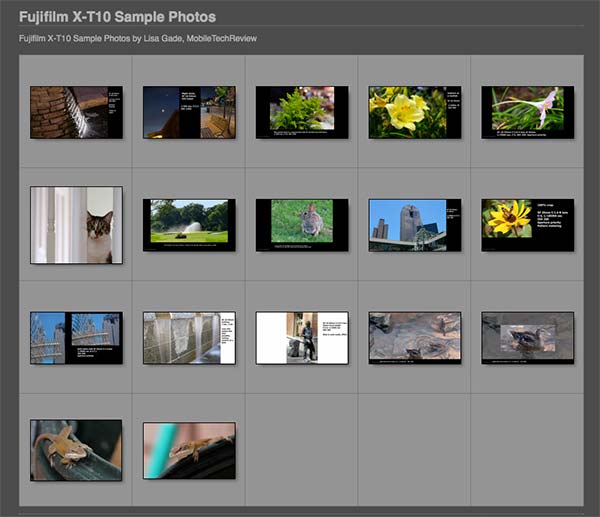 Fujifilm X-T10 image gallery