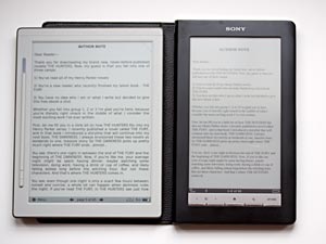 IREX DR800SG and Sony PRS-900 ebook reader