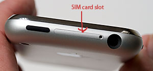 iPhone SIM card slot