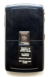 back of BlackBerry 880
