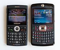 Motorola Q 9m and samsung blackjack