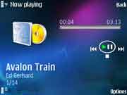music player screen