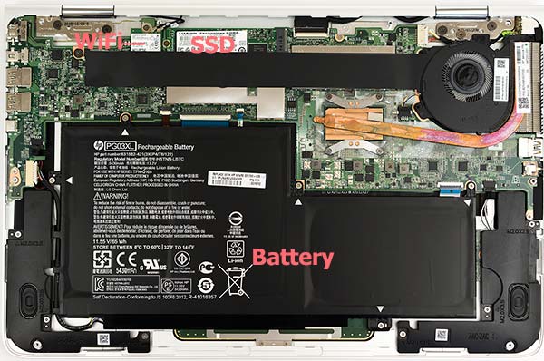 HP Spectre x360 15 inch internals