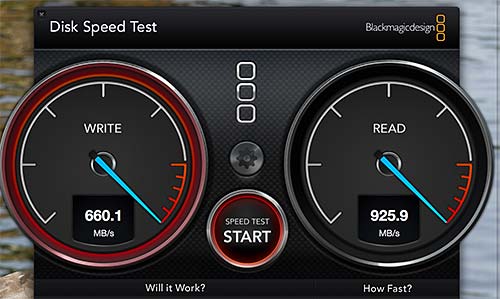MacBook 2016 Blackmagic SSD score