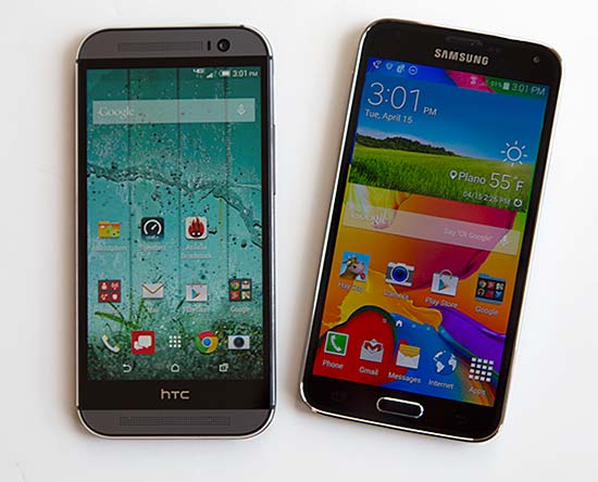 Samsung Galaxy S5 and HTC One M8