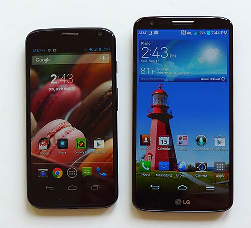 Moto X and LG G2